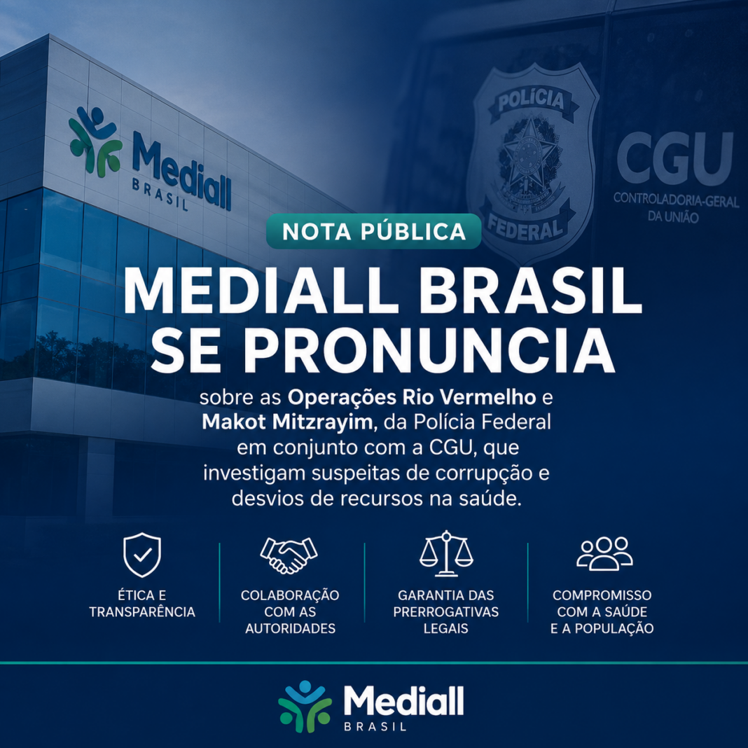 Mediall Brasil se pronuncia sobre operações da PF e CGU que investigam desvios na saúde
