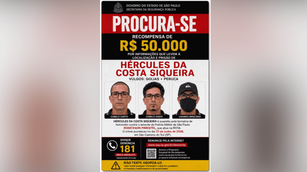 Hércules da Costa Siqueira é acusado de atentado contra Ronickson Pimentel dos Santos
