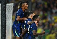 Brasil vira sobre a Austrália em jogo de seis gols