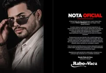 Cantor é desligado da banda Rabo de Vaca após suposta agressão contra companheira