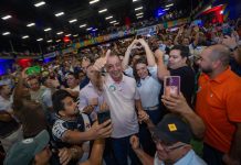 Omar Aziz recebe o apoio do senador reeleito Plínio Valério