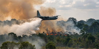Incêndios: aeronaves lançam 1,1 milhão de litros d’água no Amazonas