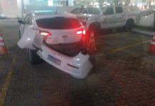 Motorista embriagado invade e destrói muro de delegacia no bairro Cidade Nova