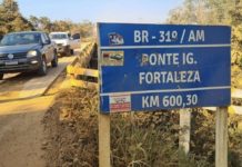BR-319/AM: DNIT alerta para interdição na ponte no Igarapé Fortaleza