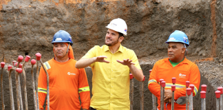 Prefeito Renato Junior fiscaliza obras do Passarão, que chegam a 55%