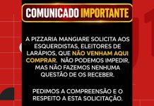 Pizzaria pede que clientes de esquerda não frequentem o local; veja o que diz a lei sobre recusar atendimento